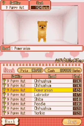 My Puppy Shop (Europe) (En,Fr,De,Es,It,Nl,Sv,Da) screen shot game playing